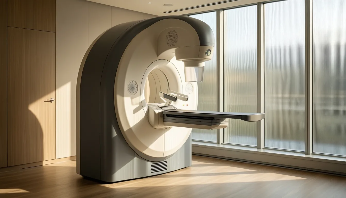 Empty mammography imaging room