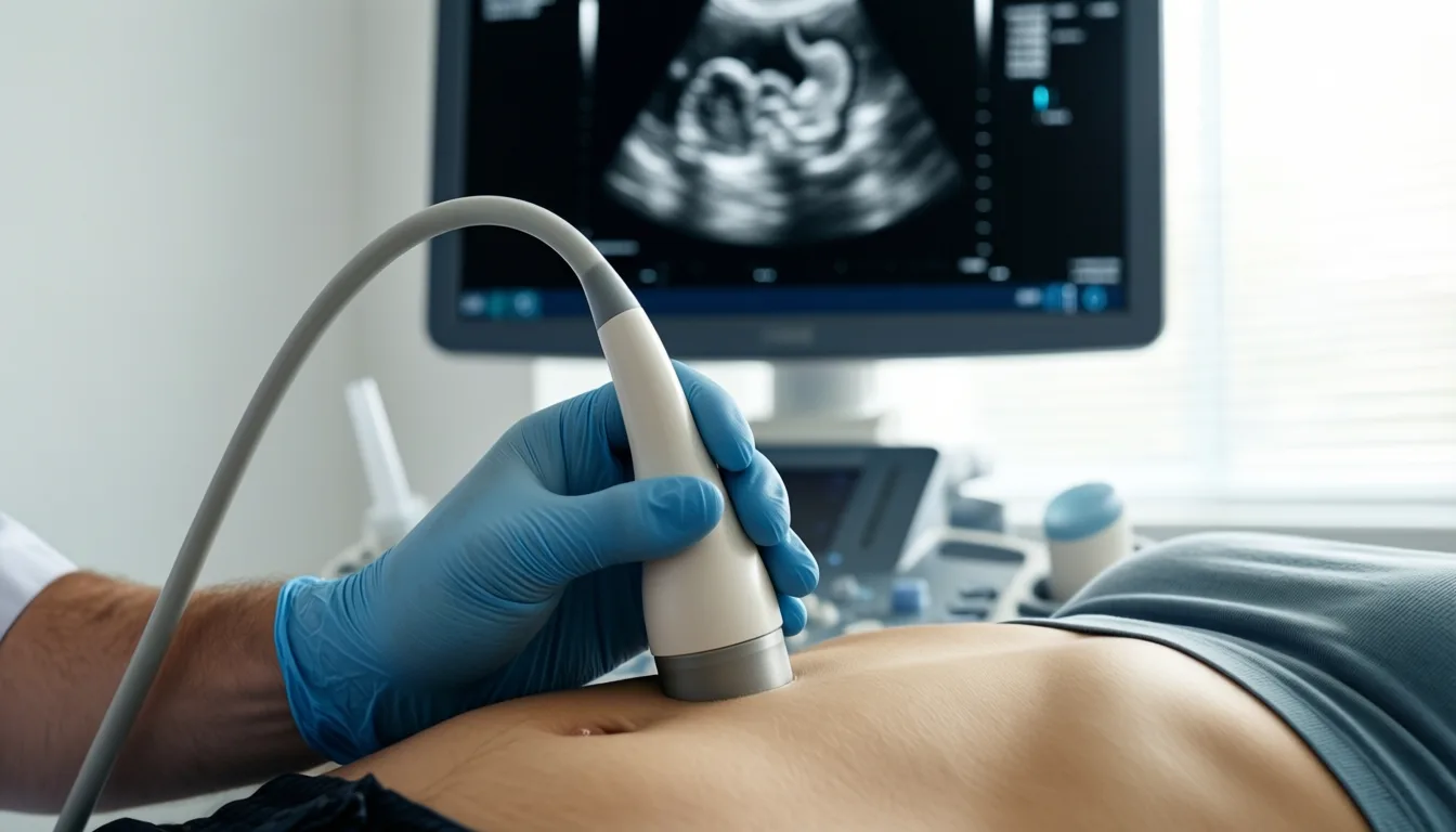 Gastric point-of-care ultrasound exam before a procedure